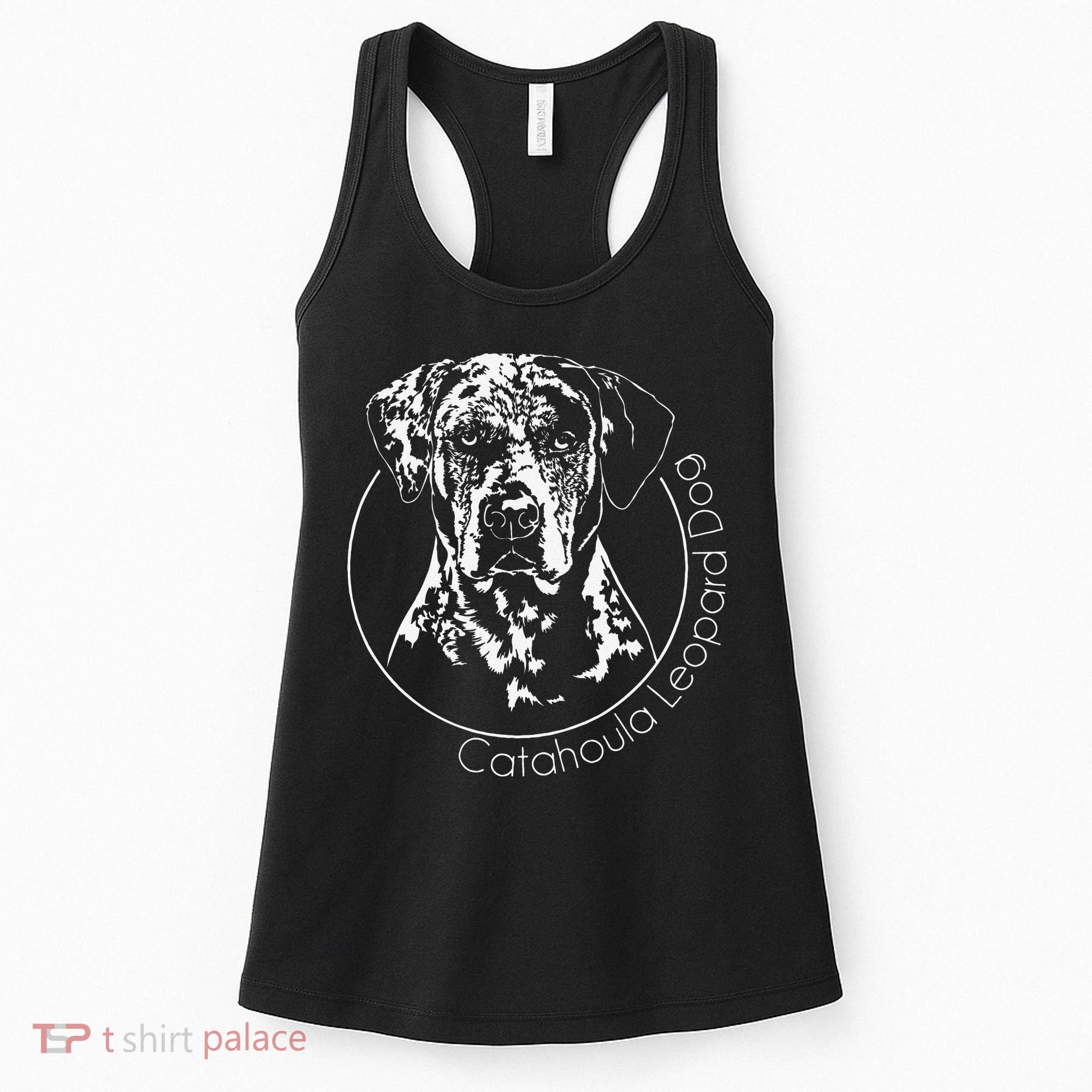 Funny Proud Catahoula Leopard Dog Portrait Gift Present Women's Tank Top