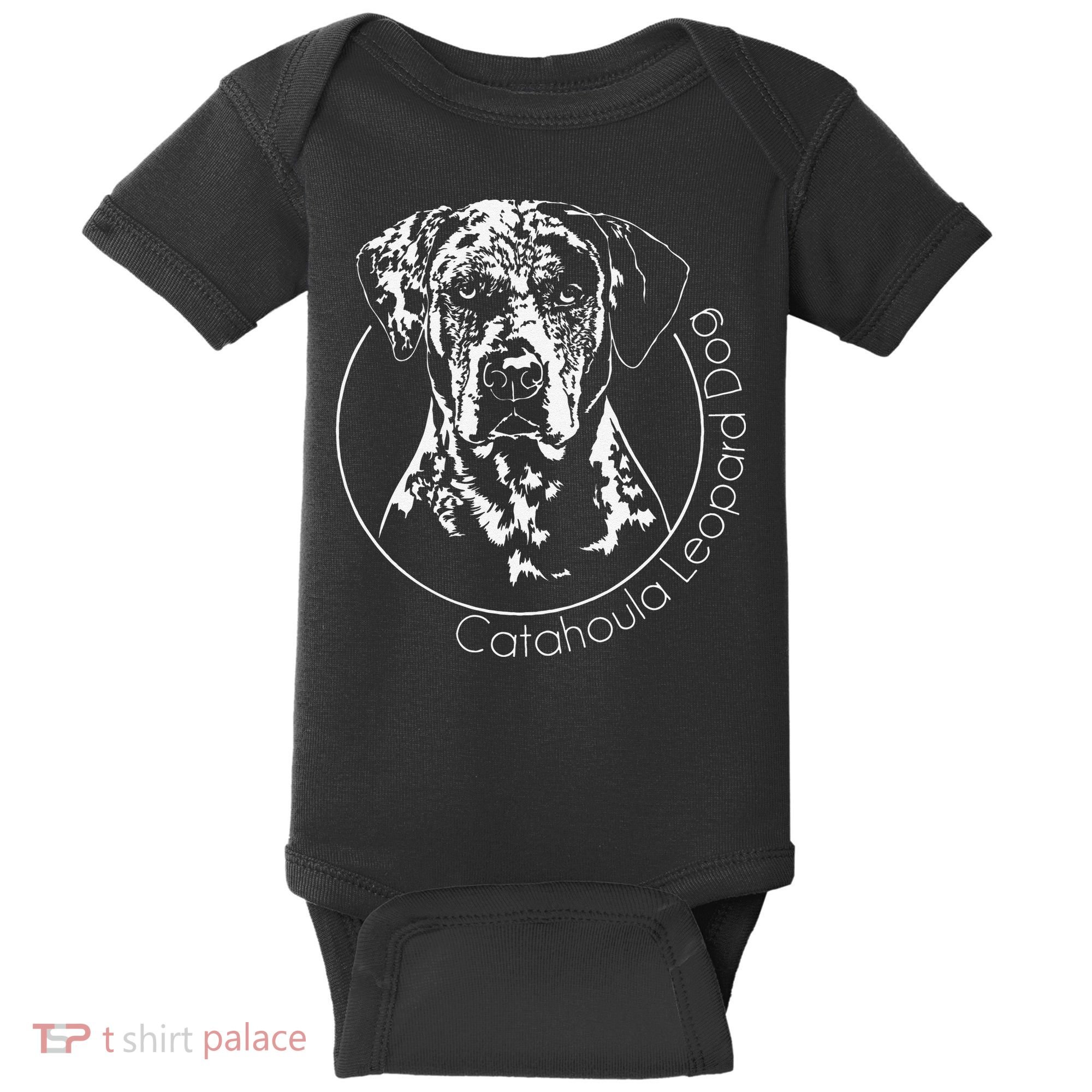 Funny Proud Catahoula Leopard Dog Portrait Gift Present Baby Bodysuit