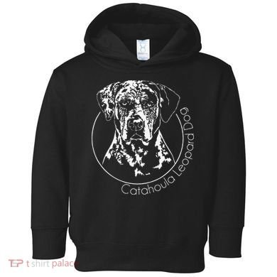 Funny Proud Catahoula Leopard Dog Portrait Gift Present Toddler Hoodie