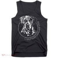 Funny Proud Catahoula Leopard Dog Portrait Gift Present Tank Top thumb 0