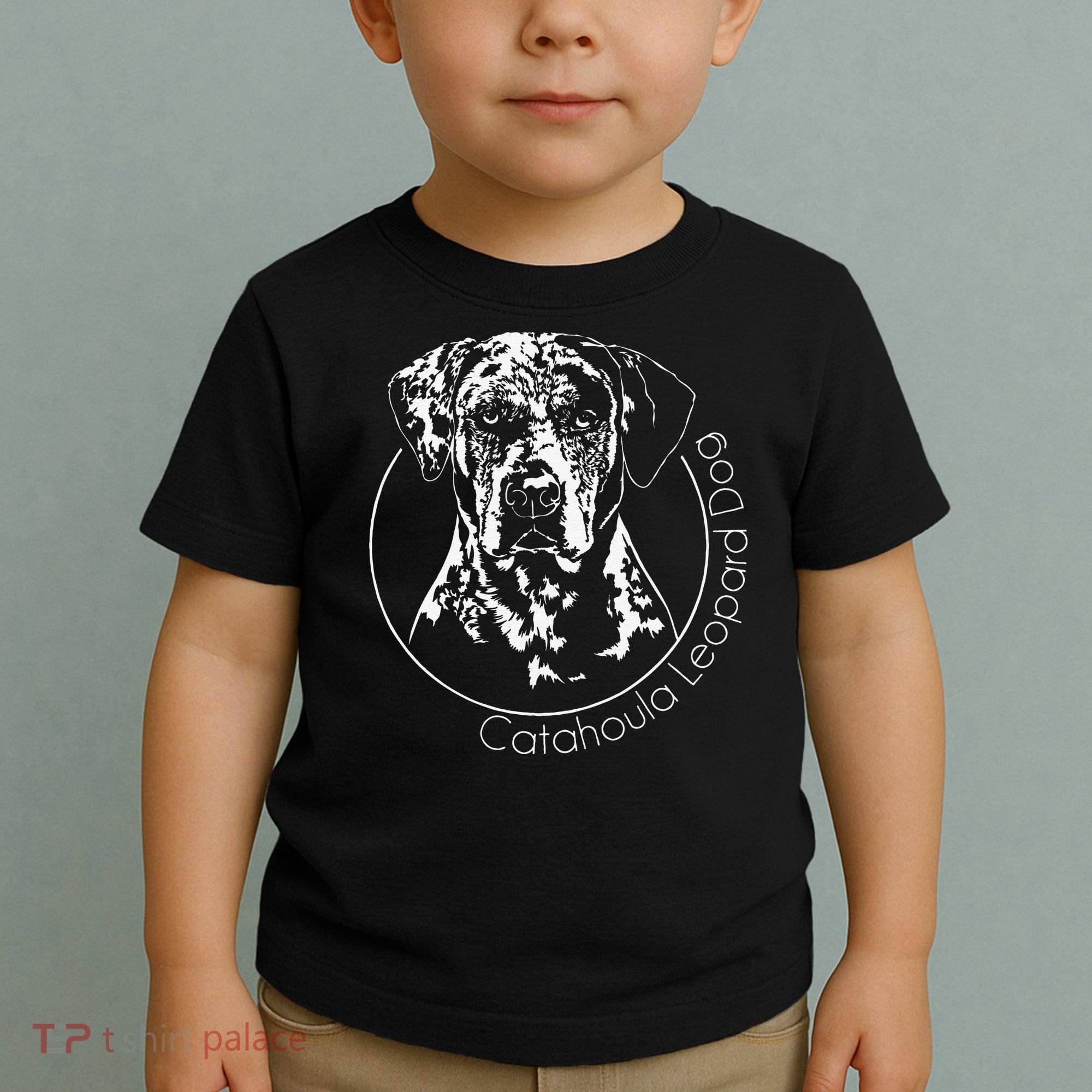 Funny Proud Catahoula Leopard Dog Portrait Gift Present Toddler T-Shirt