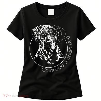 Funny Proud Catahoula Leopard Dog Portrait Gift Present Women's T-Shirt