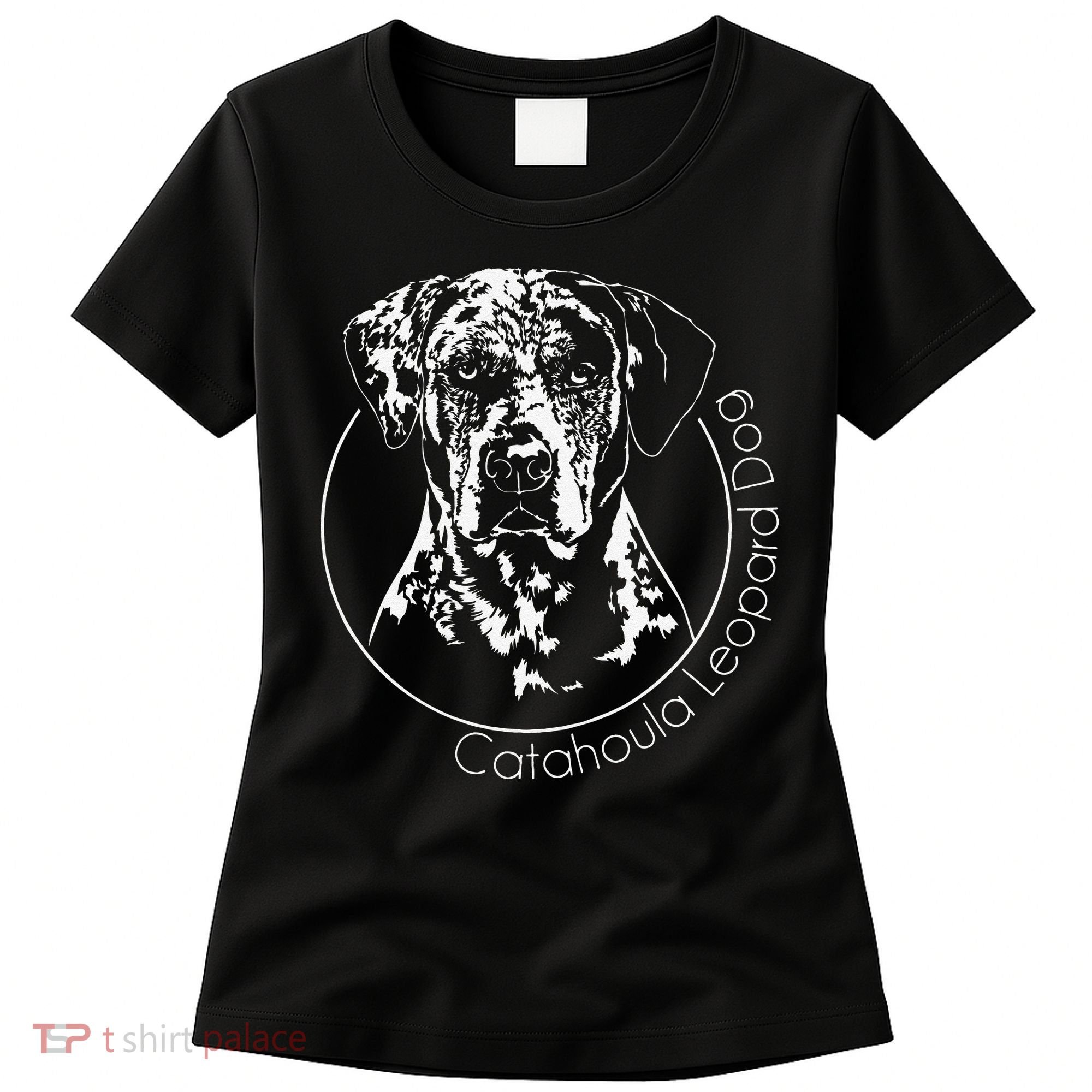 Funny Proud Catahoula Leopard Dog Portrait Gift Present Women's T-Shirt
