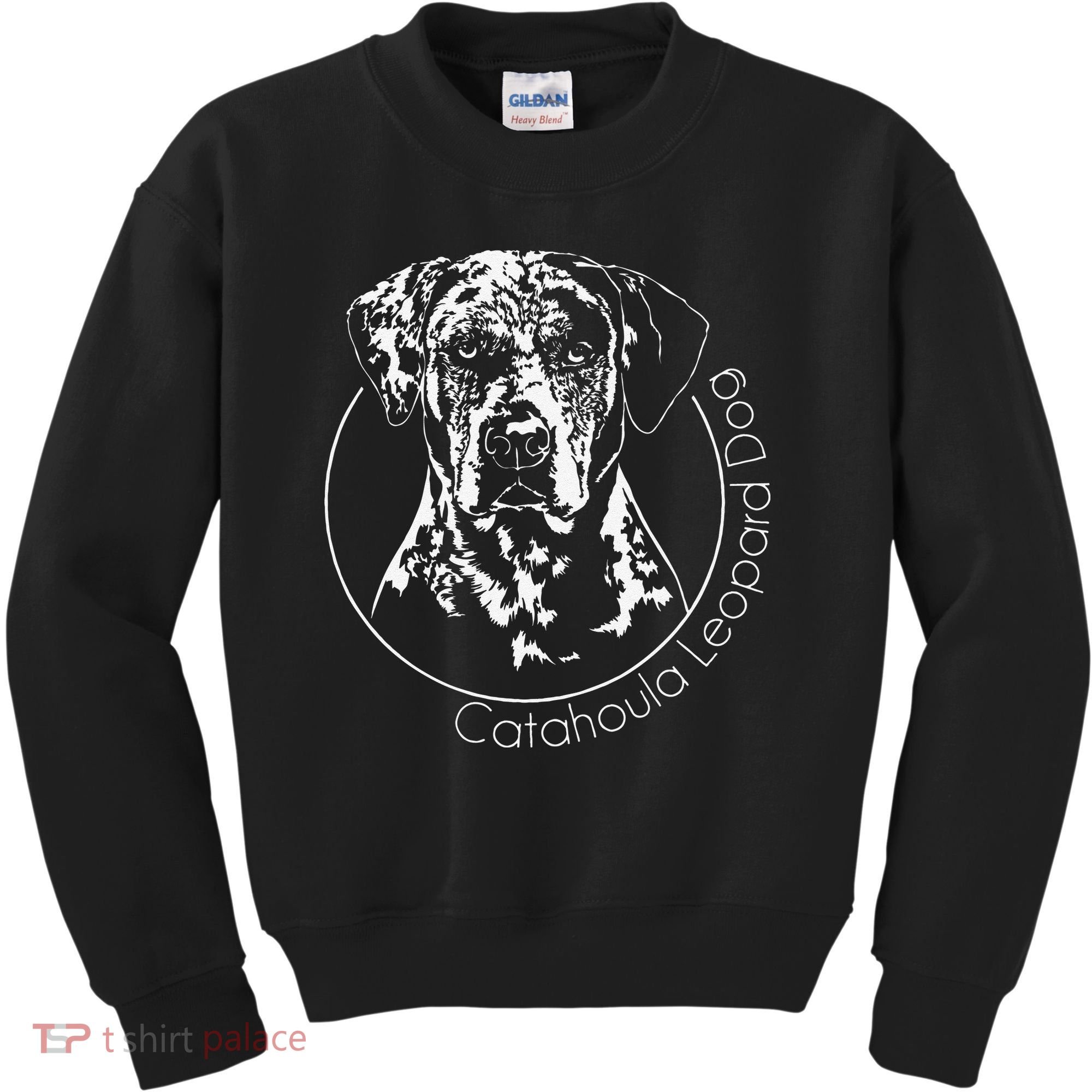 Funny Proud Catahoula Leopard Dog Portrait Gift Present Kids Sweatshirt