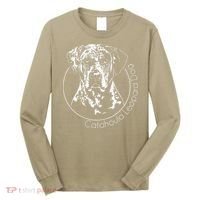 Funny Proud Catahoula Leopard Dog Portrait Gift Present Long Sleeve Shirt thumb 0