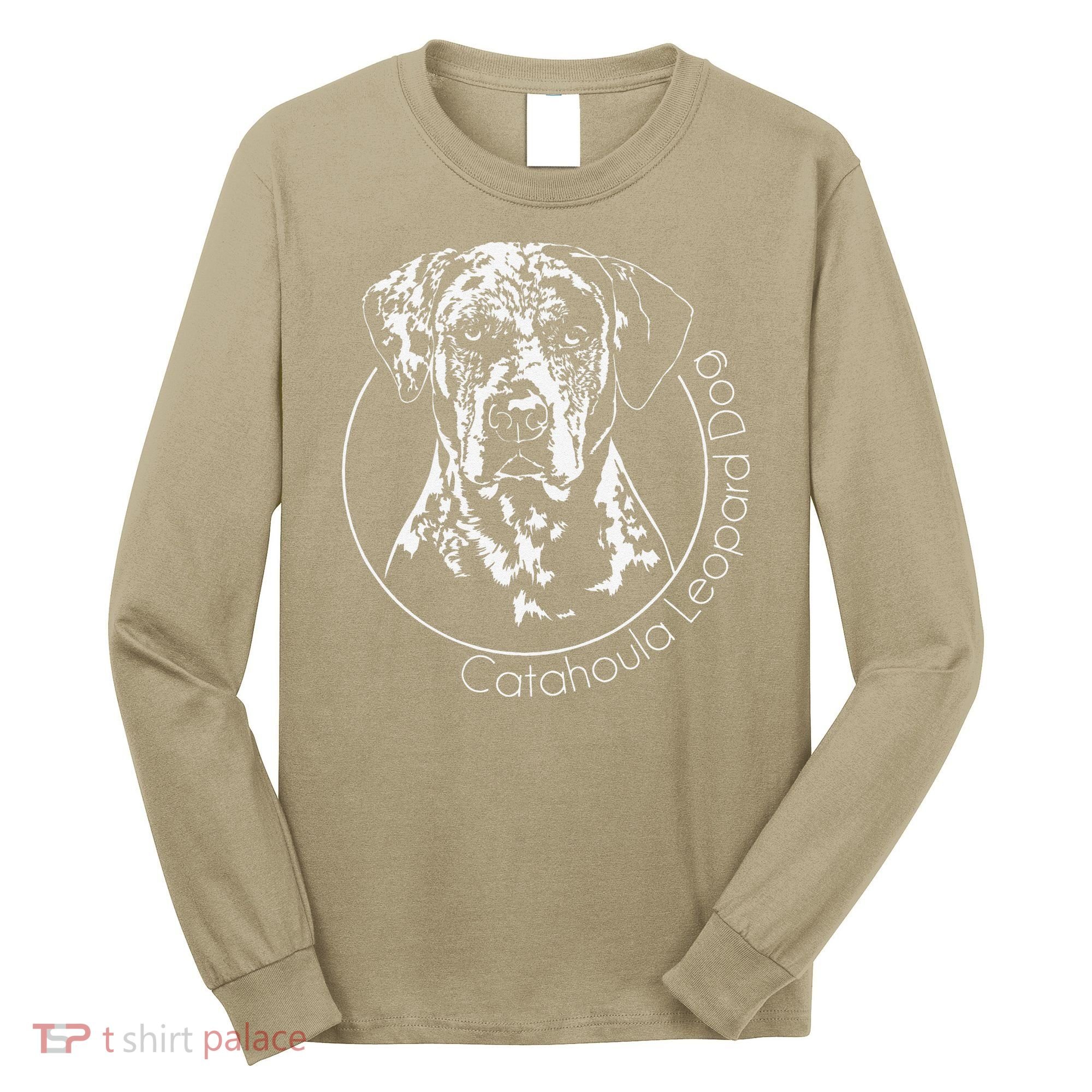 Funny Proud Catahoula Leopard Dog Portrait Gift Present Long Sleeve Shirt