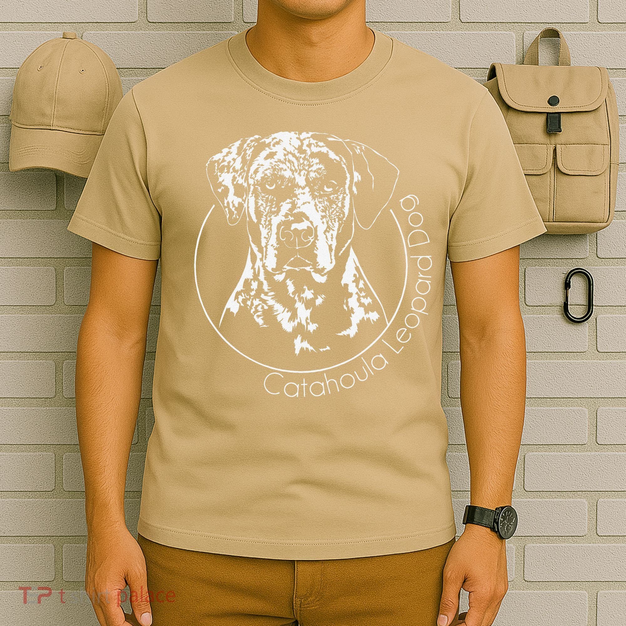 Funny Proud Catahoula Leopard Dog Portrait Gift Present T-Shirt