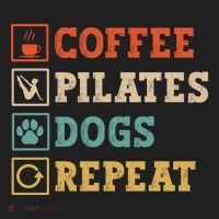 Funny Pilates Coffee Pilates Dogs Repeat Pilates Lover Gift Beanie thumb 2