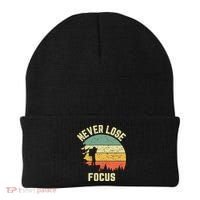 Funny Photographer Camera Never Lose Focus Photography Beanie thumb 0