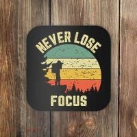 Funny Photographer Camera Never Lose Focus Photography Coaster thumb 0