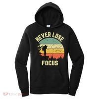 Funny Photographer Camera Never Lose Focus Photography Women's Hoodie thumb 0