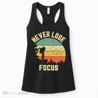 Funny Photographer Camera Never Lose Focus Photography Women's Tank Top thumb 0