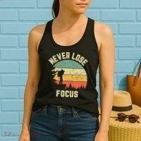 Funny Photographer Camera Never Lose Focus Photography Women's Tank Top thumb 2