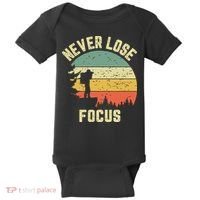 Funny Photographer Camera Never Lose Focus Photography Baby Bodysuit thumb 0