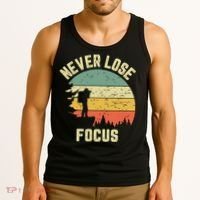 Funny Photographer Camera Never Lose Focus Photography Tank Top thumb 3