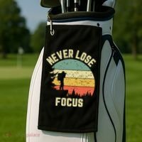 Funny Photographer Camera Never Lose Focus Photography Golf Towel thumb 2