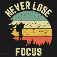 Funny Photographer Camera Never Lose Focus Photography Women's Long Sleeve Shirt thumb 2