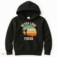 Funny Photographer Camera Never Lose Focus Photography Kids Hoodie thumb 0