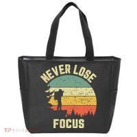 Funny Photographer Camera Never Lose Focus Photography Tote Bag thumb 0