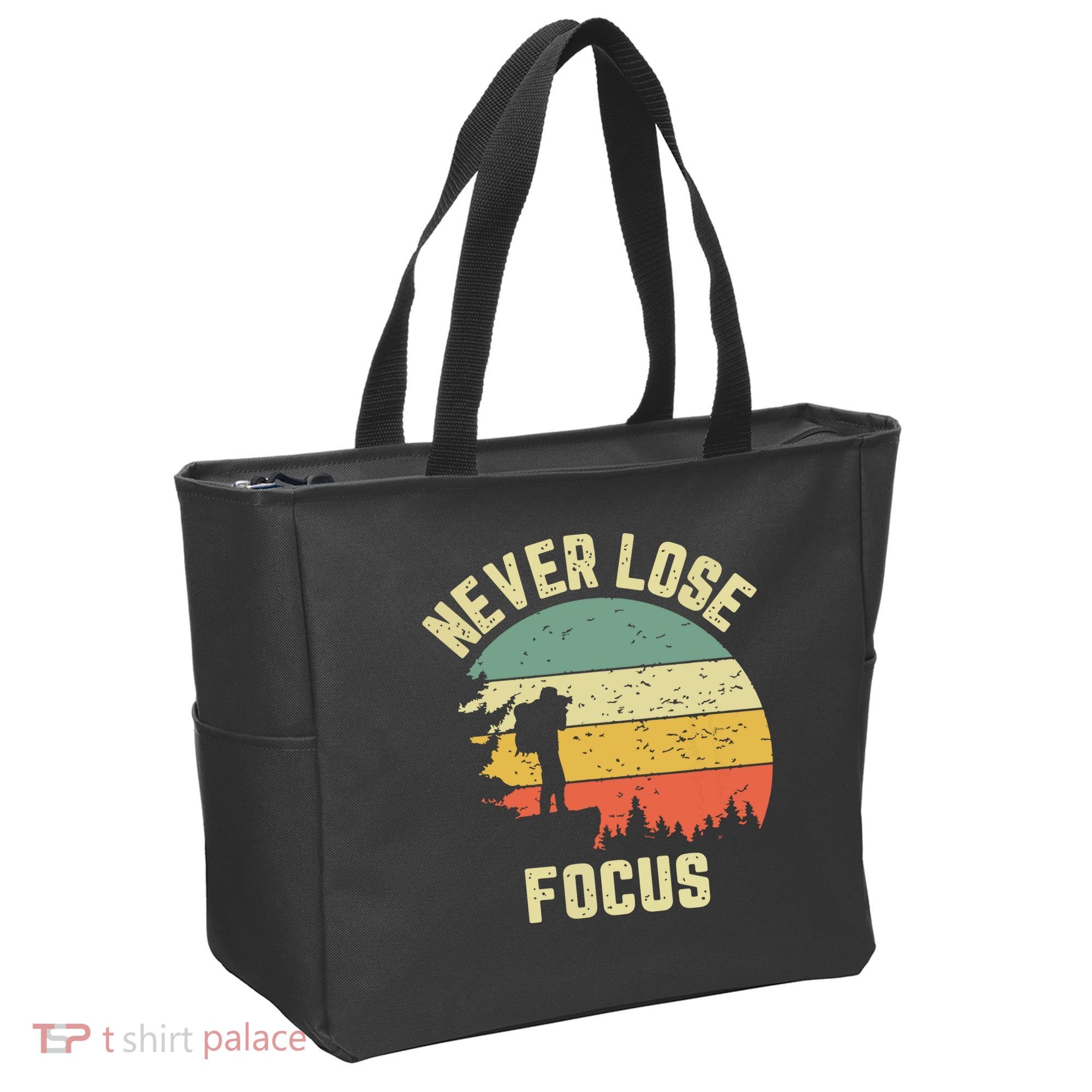 Funny Photographer Camera Never Lose Focus Photography Tote Bag