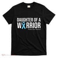 Family Prostate Cancer Awareness Light Blue Daughter Warrior T-Shirt thumb 0