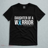 Family Prostate Cancer Awareness Light Blue Daughter Warrior T-Shirt thumb 5