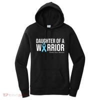 Family Prostate Cancer Awareness Light Blue Daughter Warrior Women's Hoodie thumb 0