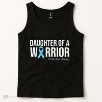 Family Prostate Cancer Awareness Light Blue Daughter Warrior Tank Top thumb 2