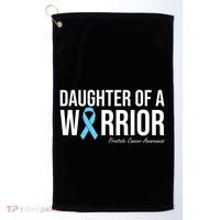 Family Prostate Cancer Awareness Light Blue Daughter Warrior Golf Towel thumb 0