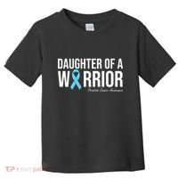 Family Prostate Cancer Awareness Light Blue Daughter Warrior Toddler T-Shirt thumb 0