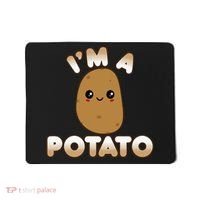Funny Potato Costume Cute Kawaii Style Smiling Im A Potato Mousepad thumb 0