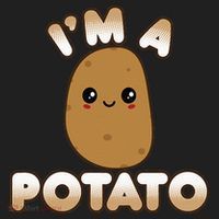Funny Potato Costume Cute Kawaii Style Smiling Im A Potato Golf Towel thumb 3