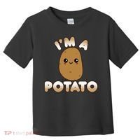 Funny Potato Costume Cute Kawaii Style Smiling Im A Potato Toddler T-Shirt thumb 0