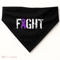 Fight Pancreatic Cancer Military Style Awareness Ribbon USA-Made Doggie Bandana thumb 0