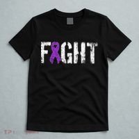 Fight Pancreatic Cancer Military Style Awareness Ribbon T-Shirt thumb 5