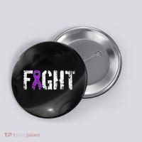 Fight Pancreatic Cancer Military Style Awareness Ribbon Button thumb 0