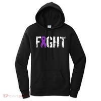 Fight Pancreatic Cancer Military Style Awareness Ribbon Women's Hoodie thumb 0