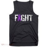 Fight Pancreatic Cancer Military Style Awareness Ribbon Tank Top thumb 0