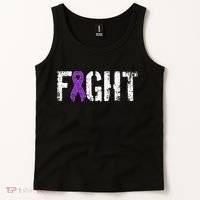 Fight Pancreatic Cancer Military Style Awareness Ribbon Tank Top thumb 2