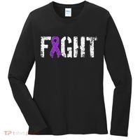 Fight Pancreatic Cancer Military Style Awareness Ribbon Women's Long Sleeve Shirt thumb 0