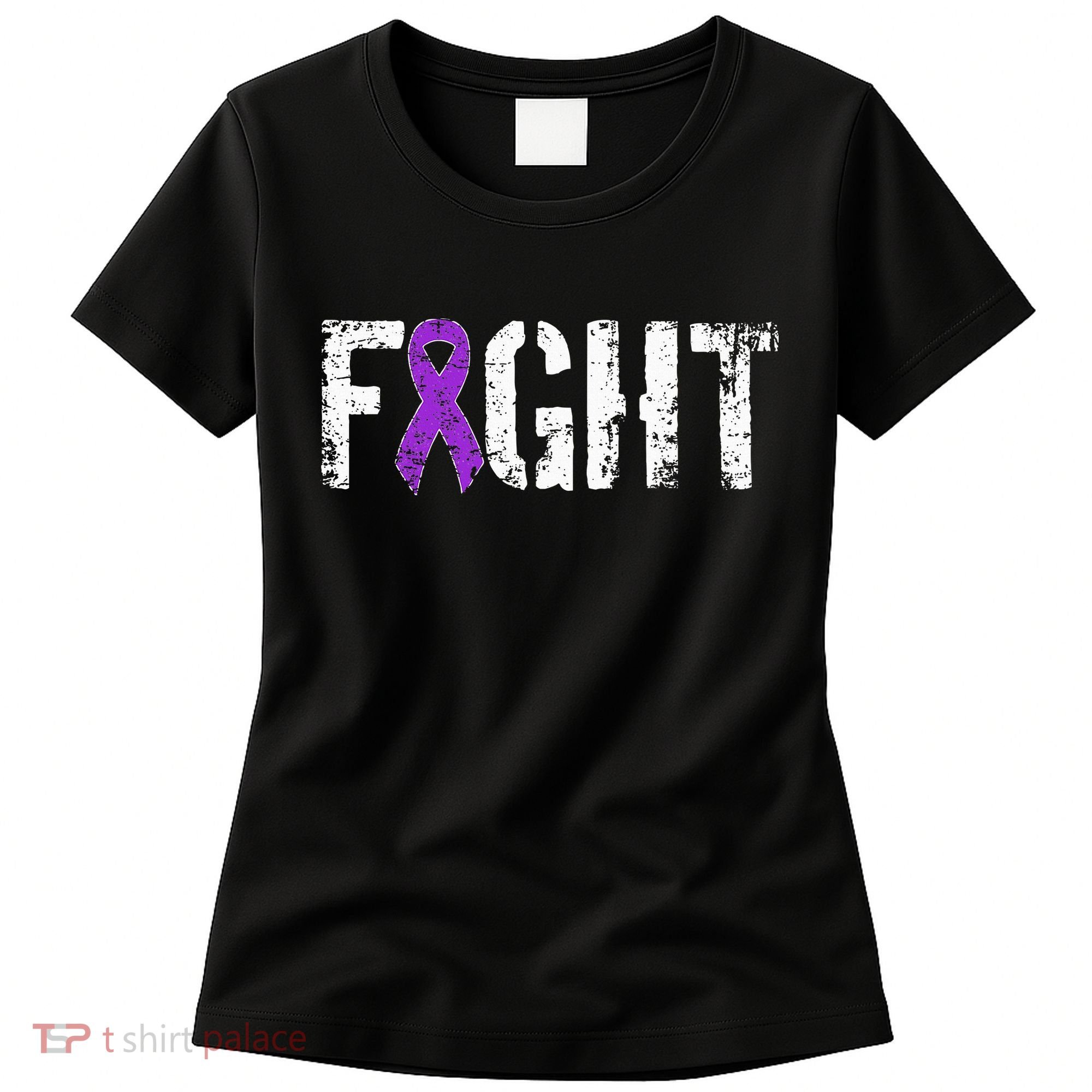 Fight Pancreatic Cancer Military Style Awareness Ribbon Women's T-Shirt
