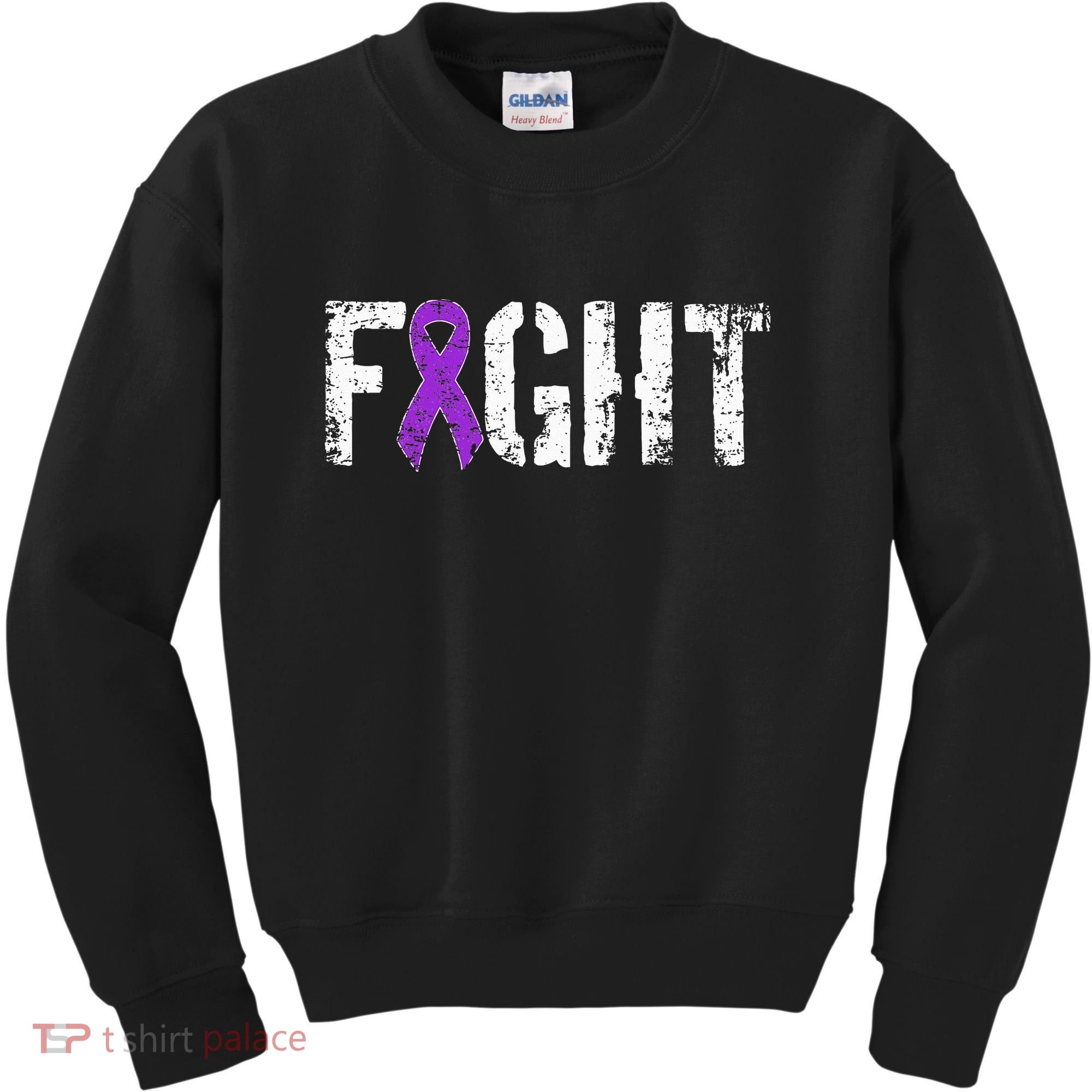 Fight Pancreatic Cancer Military Style Awareness Ribbon Kids Sweatshirt