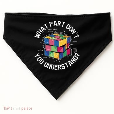 Funny Puzzle Cube USA-Made Doggie Bandana