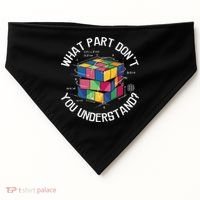 Funny Puzzle Cube USA-Made Doggie Bandana thumb 0