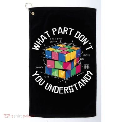 Funny Puzzle Cube Golf Towel