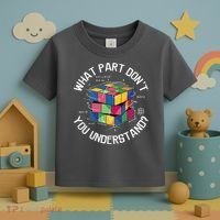 Funny Puzzle Cube Toddler T-Shirt thumb 3