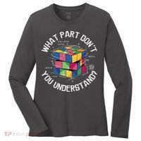 Funny Puzzle Cube Women's Long Sleeve Shirt thumb 0