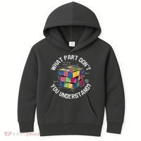 Funny Puzzle Cube Kids Hoodie thumb 0
