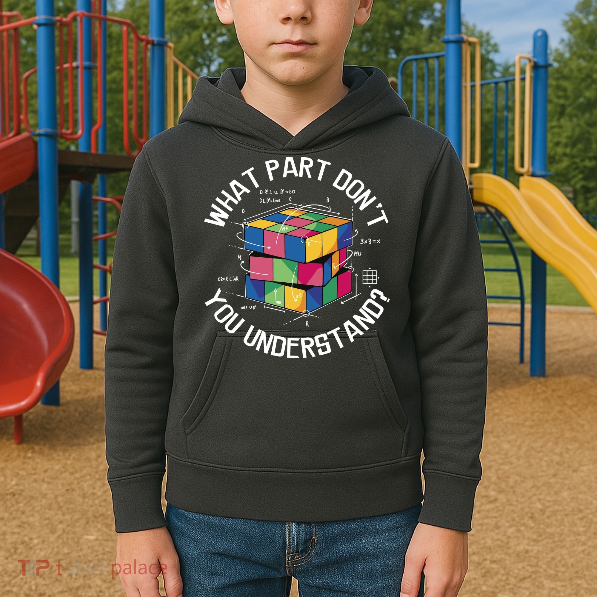 Funny Puzzle Cube Kids Hoodie