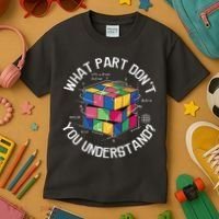 Funny Puzzle Cube Kids T-Shirt thumb 3